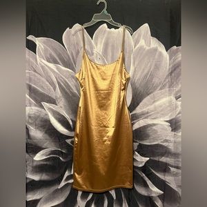 Gold Satin Dress 🌟